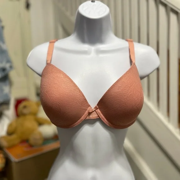 Primark | Intimates & Sleepwear | Nwot Womens Size 38c Primark Microfiber  Lace Bra In Peach Color
